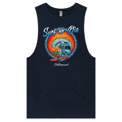 DYING FOR A SURF - Mens Sleeveless T-Shirt - FRONT PRINT