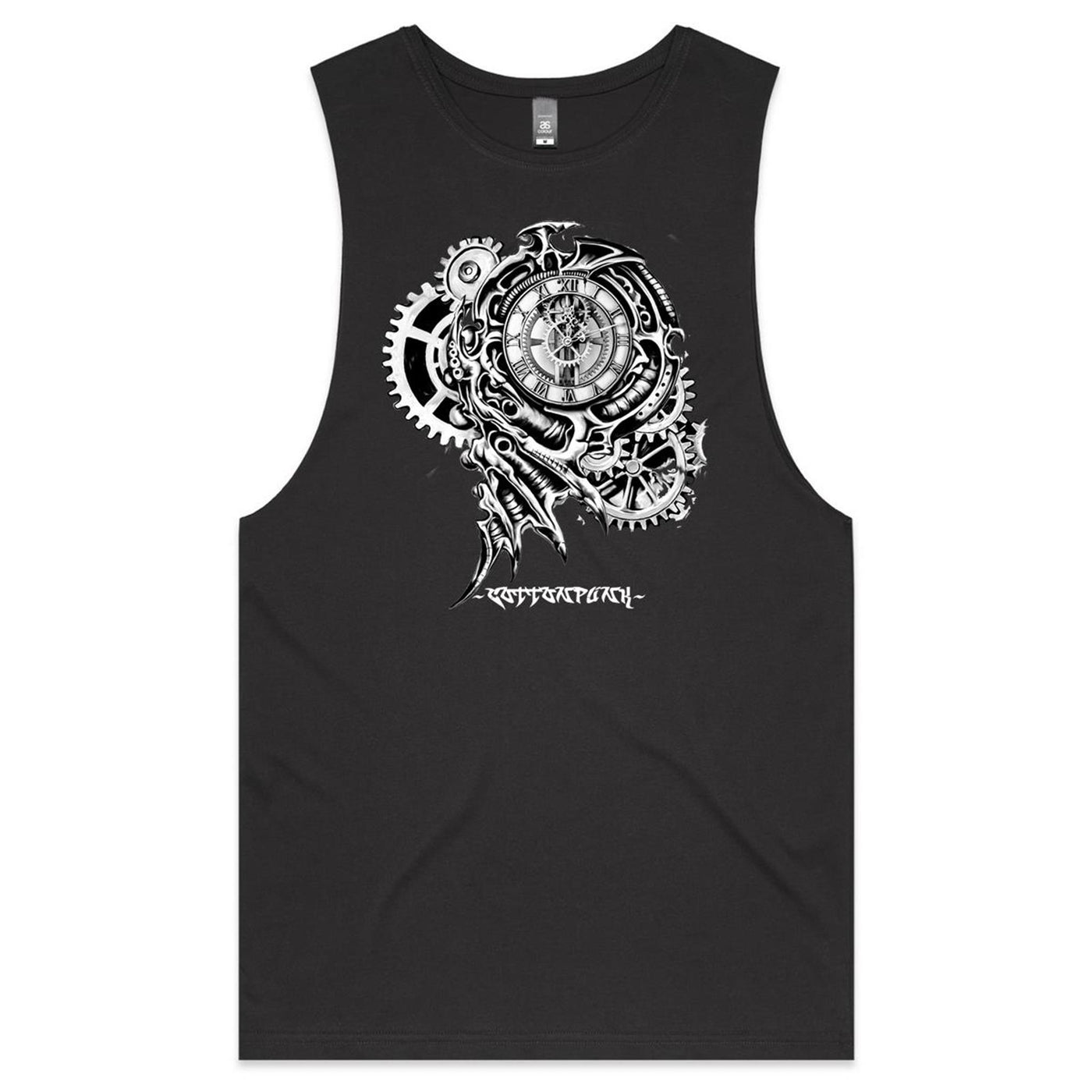 TIME KILLA - Mens Sleeveless T-Shirt - FRONT PRINT