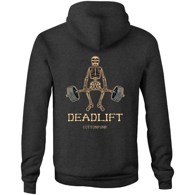 DEADLIFT - Mens Pocket Hoodie - BACK PRINT