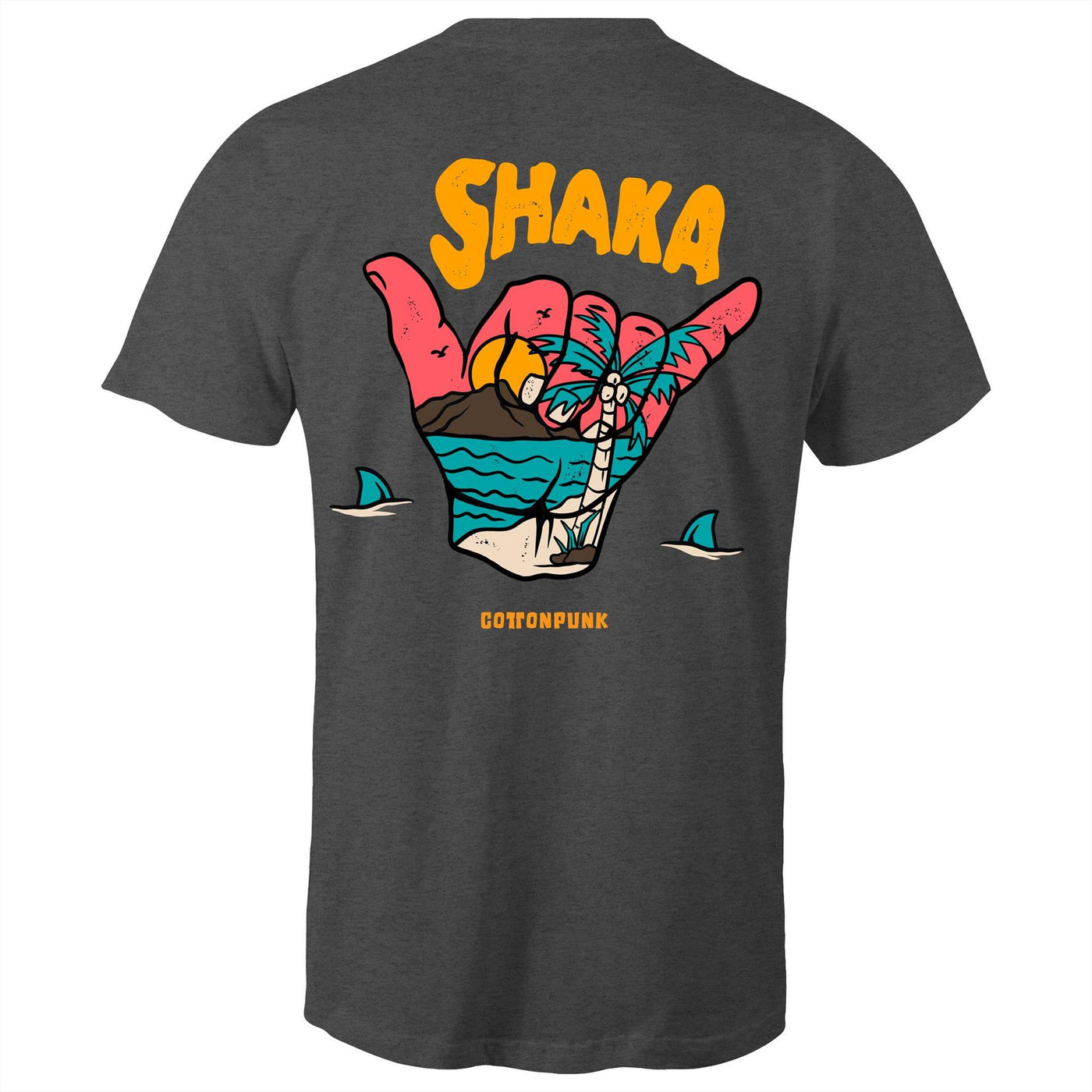 SHAKA - Mens T-Shirt - BACK PRINT