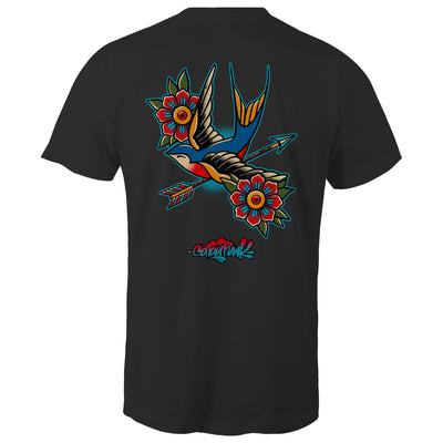 BIRD OF PREY - Mens T-Shirt - BACK PRINT