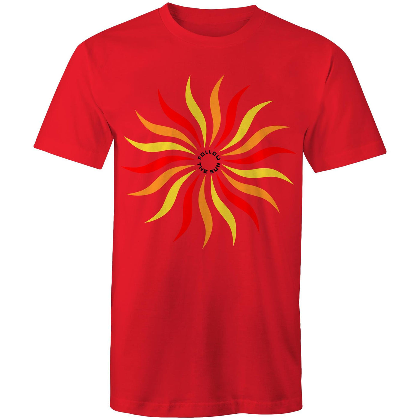 FOLLOW THE SUN - Mens T-Shirt - FRONT PRINT