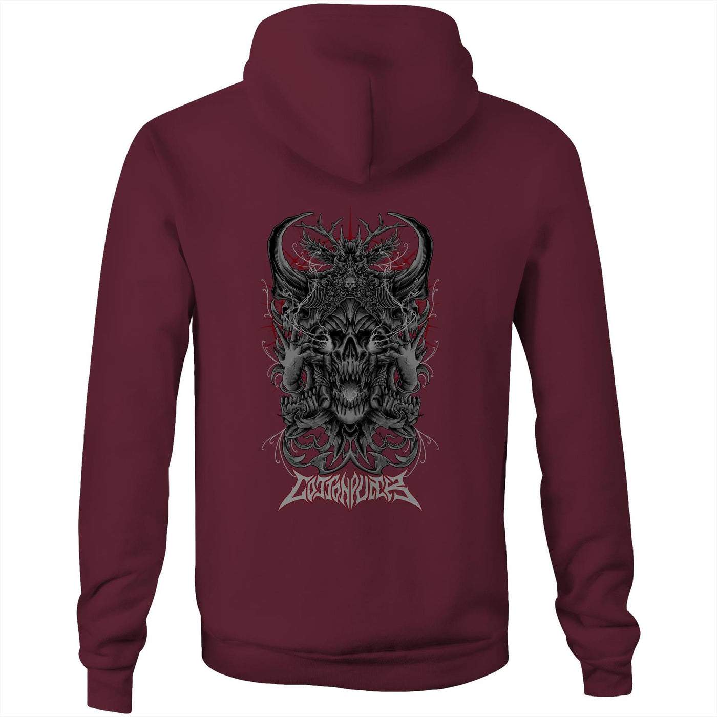 BLACK MAGIC - Mens Pocket Hoodie - BACK PRINT