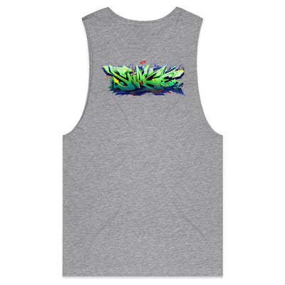 SNAKE (R) - Mens Sleeveless T-Shirt - BACK PRINT