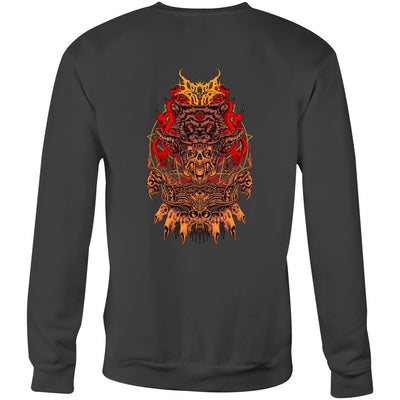 ALMOST HUMAN II - Mens Sweatshirt - BACK PRINT