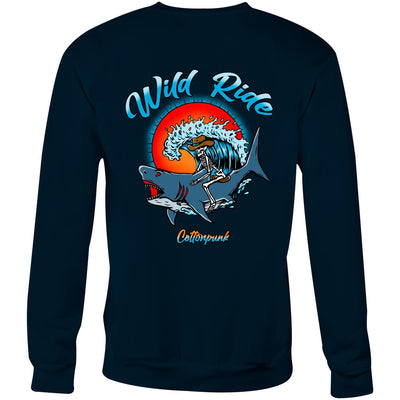 WILD RIDE - Mens Sweatshirt - BACK PRINT