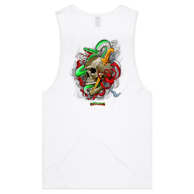 SNAKE - Mens Sleeveless T-Shirt - BACK PRINT