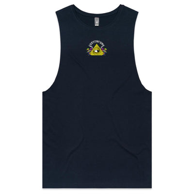 SPACE'D INVADERS - Mens Sleeveless T-Shirt - BACK PRINT