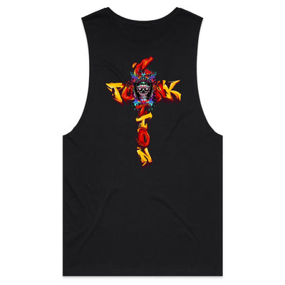 COTTONPUNK X HEAT - Mens Sleeveless T-Shirt - BACK PRINT