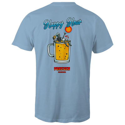 IS IT STILL HAPPY HOUR? - Mens T-Shirt - BACK PRINT