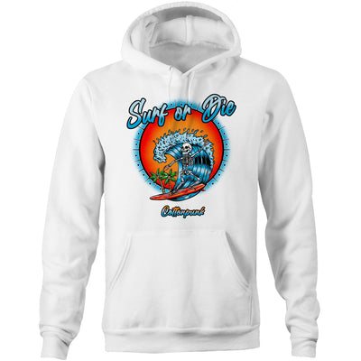 DYING FOR A SURF - Mens Pocket Hoodie - FRONT PRINT