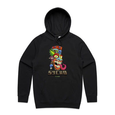 SYCHO - Mens Pocket Hoodie - FRONT PRINT