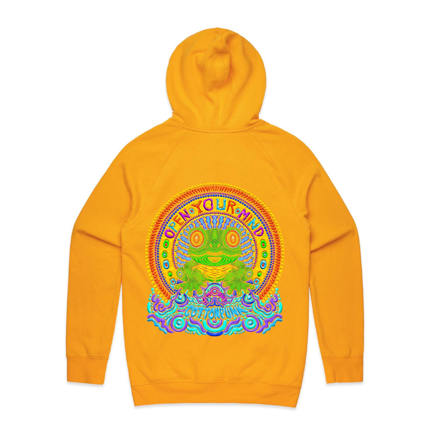 OPEN YOUR MIND - Mens Pocket Hoodie - BACK PRINT