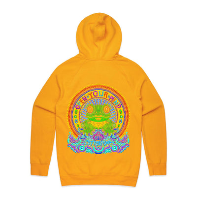 OPEN YOUR MIND - Mens Pocket Hoodie - BACK PRINT