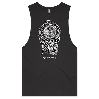 TIME KILLA 2 - Mens Sleeveless T-Shirt - FRONT PRINT