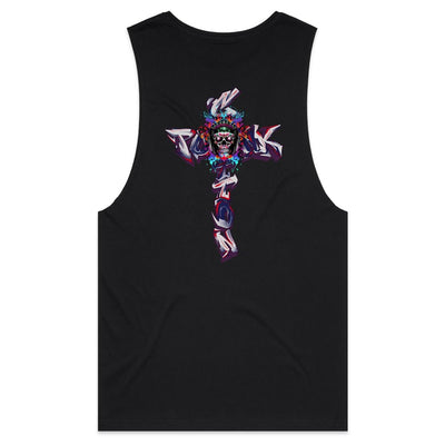 COTTONPUNK X CHILL - Mens Sleeveless T-Shirt - BACK PRINT