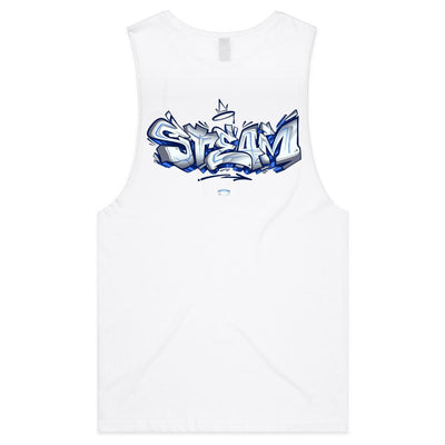 STEAM - Mens Sleeveless T-Shirt BACK PRINT