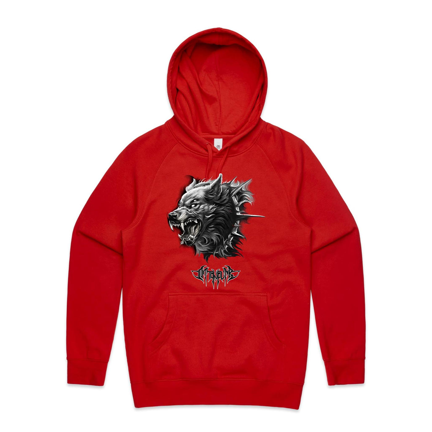 WEREWOLF - Mens Pocket Hoodie - FRONT PRINT