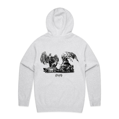 ANGELS & DEMONS - Mens Pocket Hoodie - BACK PRINT