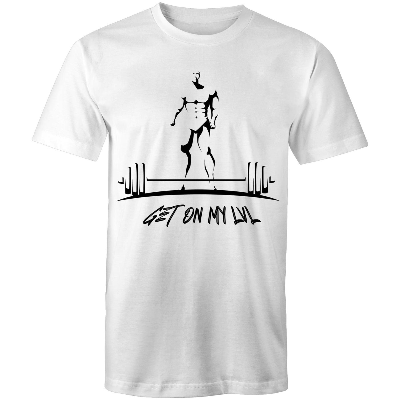 GET ON MY LVL - Mens T-Shirt - FRONT PRINT