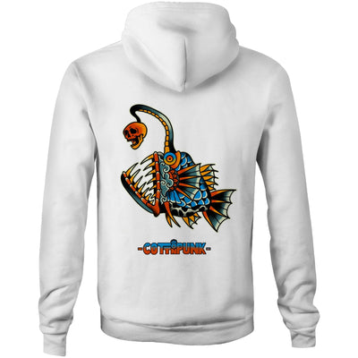 DEEP WATER - Mens Pocket Hoodie - BACK PRINT