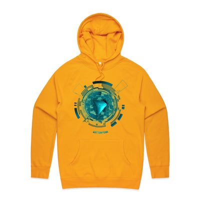 TRON III - Mens Pocket Hoodie - FRONT PRINT