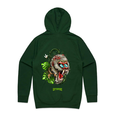 BABOON - Mens Pocket Hoodie - BACK PRINT