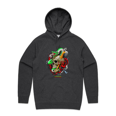 SNAKE - Mens Pocket Hoodie - FRONT PRINT