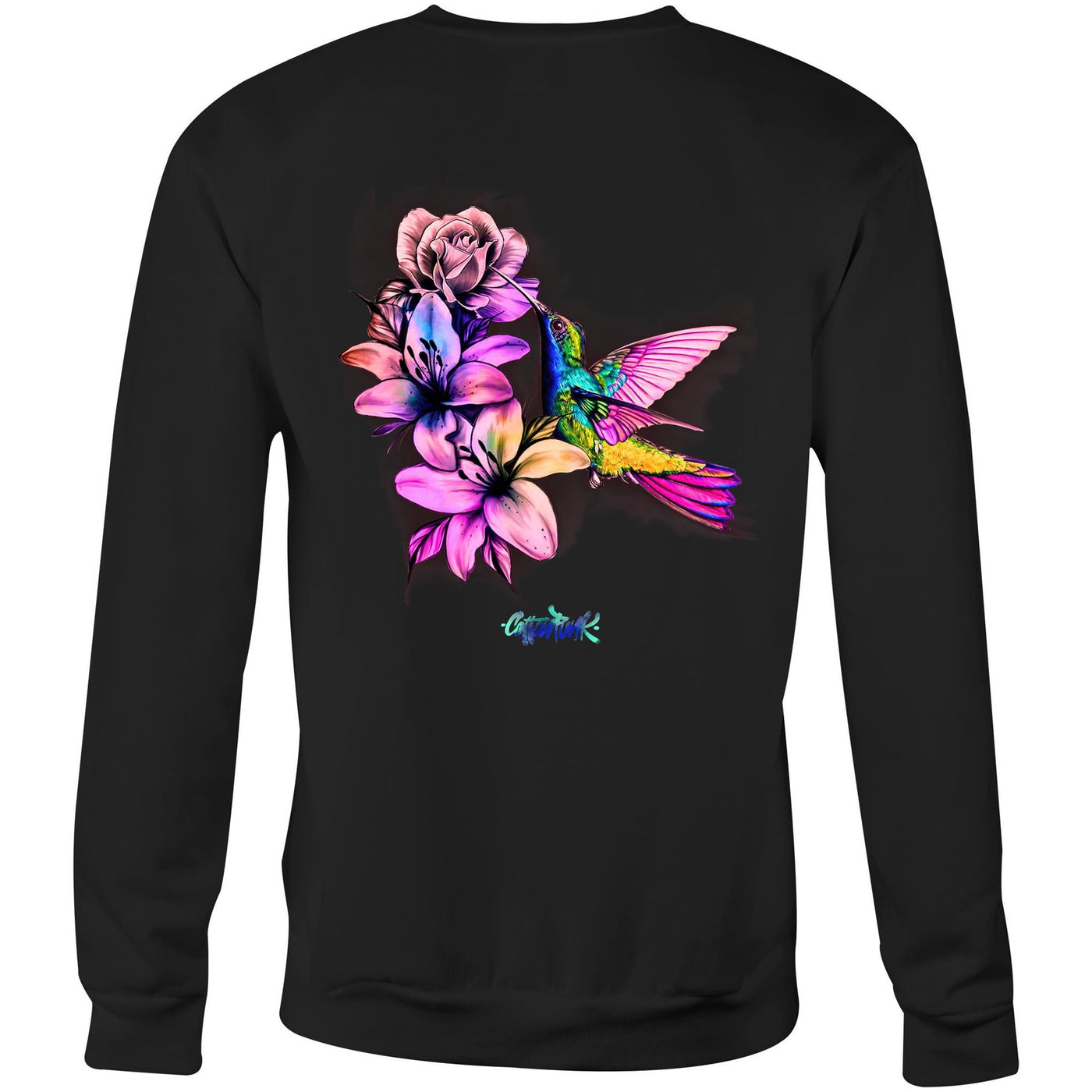 HUMMINGBIRD - Womens Sweatshirt - BACK PRINT