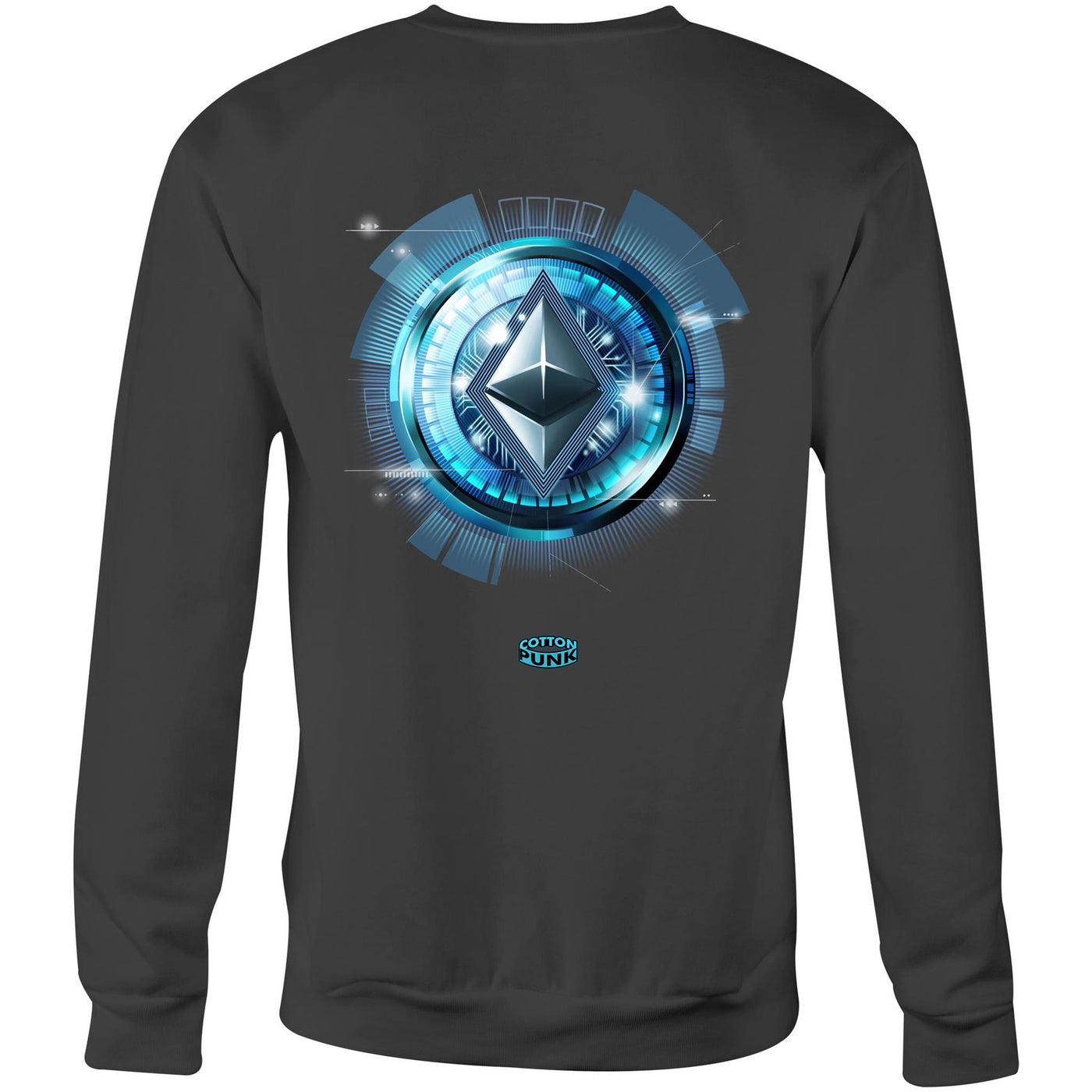 ETHEREUM - Mens Sweatshirt - BACK PRINT