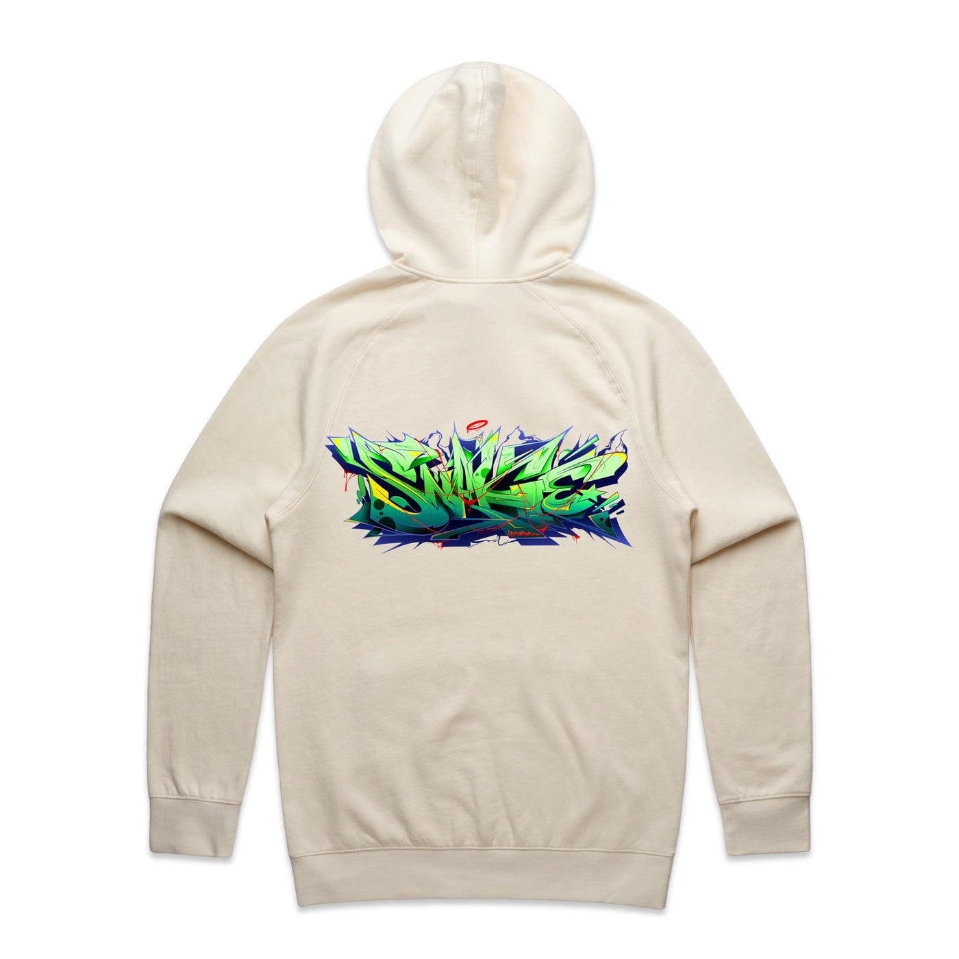 SNAKE (R) - Mens Pocket Hoodie - BACK PRINT