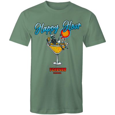 HAPPY HOUR FOREVER - Mens T-Shirt - FRONT PRINT