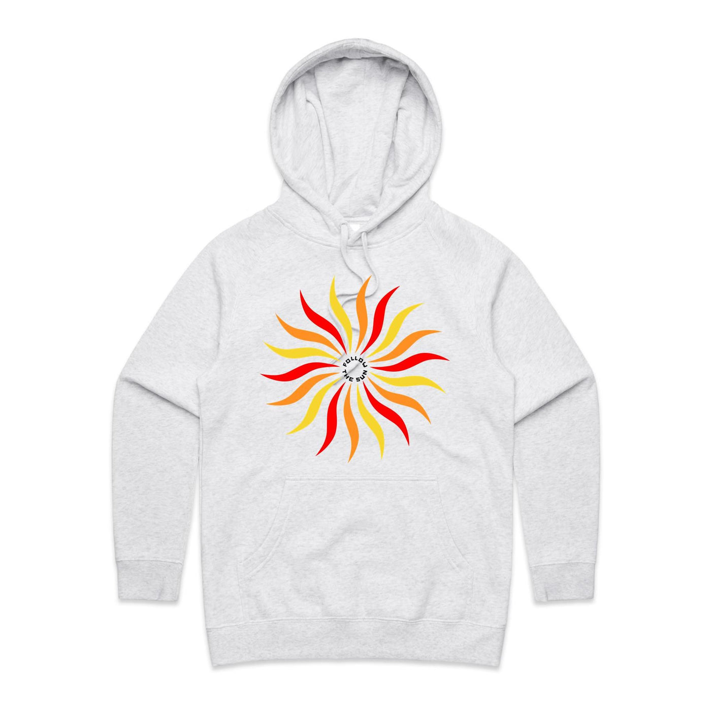 FOLLOW THE SUN (W) - Womens Pocket Hoodie - FRONT PRINT