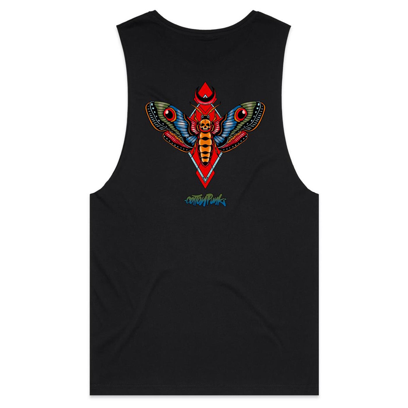 MOTH - Mens Sleeveless T-Shirt - BACK PRINT