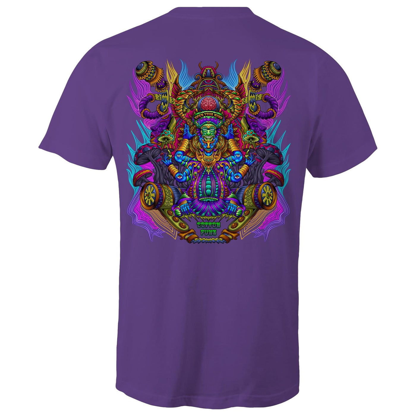 MAGIC SHROOM GOD  - Mens T-Shirt - BACK PRINT