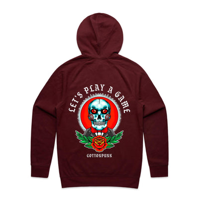 LET'S PLAY A GAME - Mens Pocket Hoodie - BACK PRINT