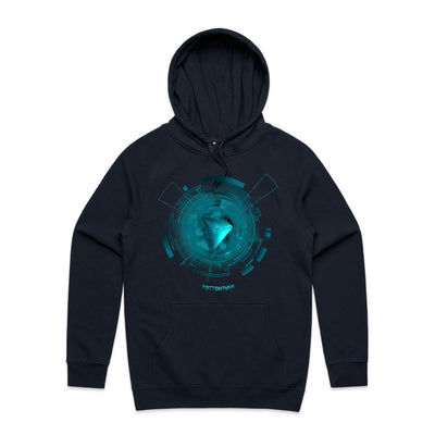 TRON III - Mens Pocket Hoodie - FRONT PRINT