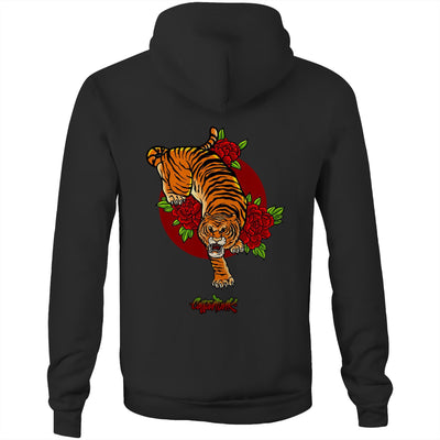 JUNGLE KING - Mens Pocket Hoodie - BACK PRINT