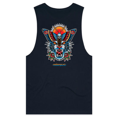 TIGERMOTH - Mens Sleeveless T-Shirt - BACK PRINT