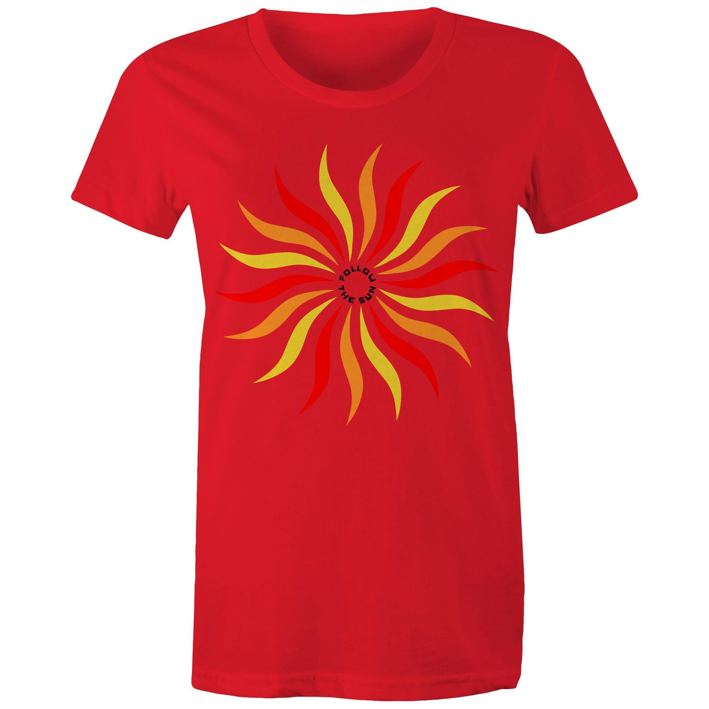 FOLLOW THE SUN (W) - Womens T-Shirt - FRONT PRINT