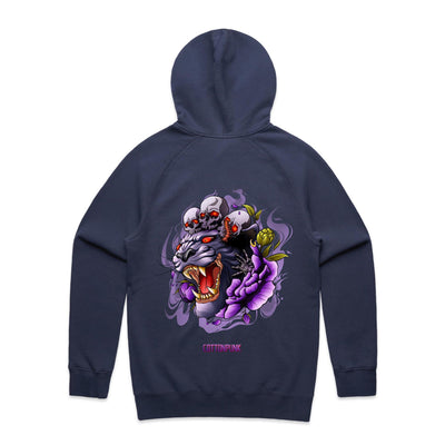 PANTHER - Mens Pocket Hoodie - BACK PRINT