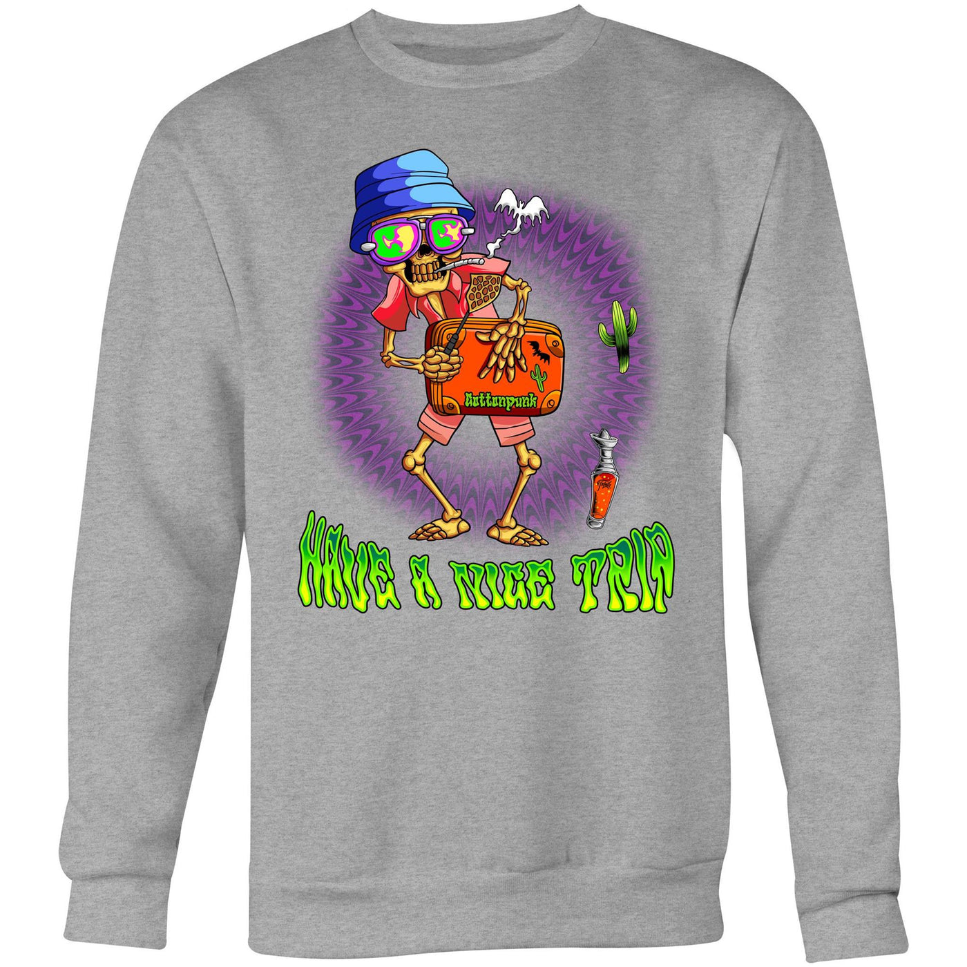 HAVE A NICE TRIP 2 - Mens Sweatshirt - FRONT PRINT