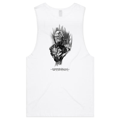 TIME MACHINE - Mens Sleeveless T-Shirt - BACK PRINT