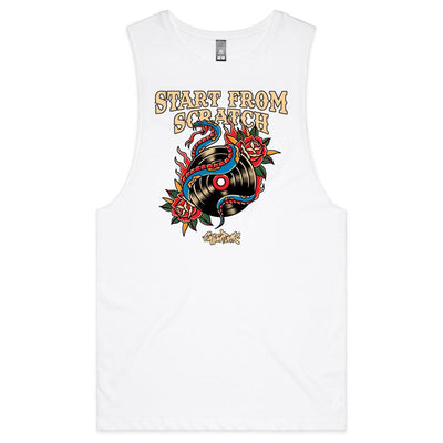 START FROM SCRATCH - Mens Sleeveless T-Shirt - FRONT PRINT