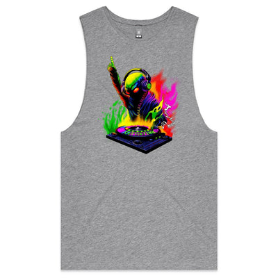 DJ WHO CARES - Mens Sleeveless T-Shirt - FRONT PRINT