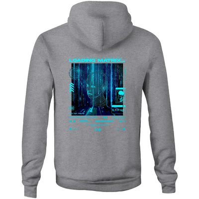 LOADING MATRIX - Mens Pocket Hoodie - BACK PRINT