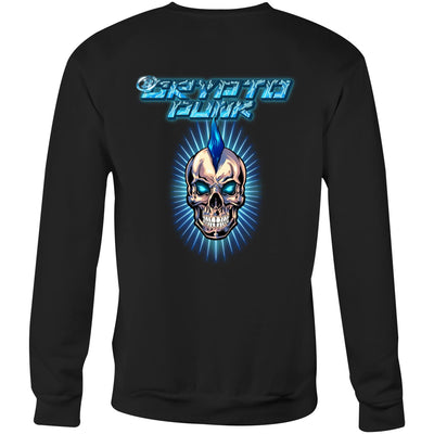 CRYPTO PUNK - Mens Sweatshirt - BACK PRINT