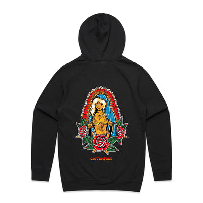 PRAY FOR BETTER TIMES - Mens Pocket Hoodie - BACK PRINT