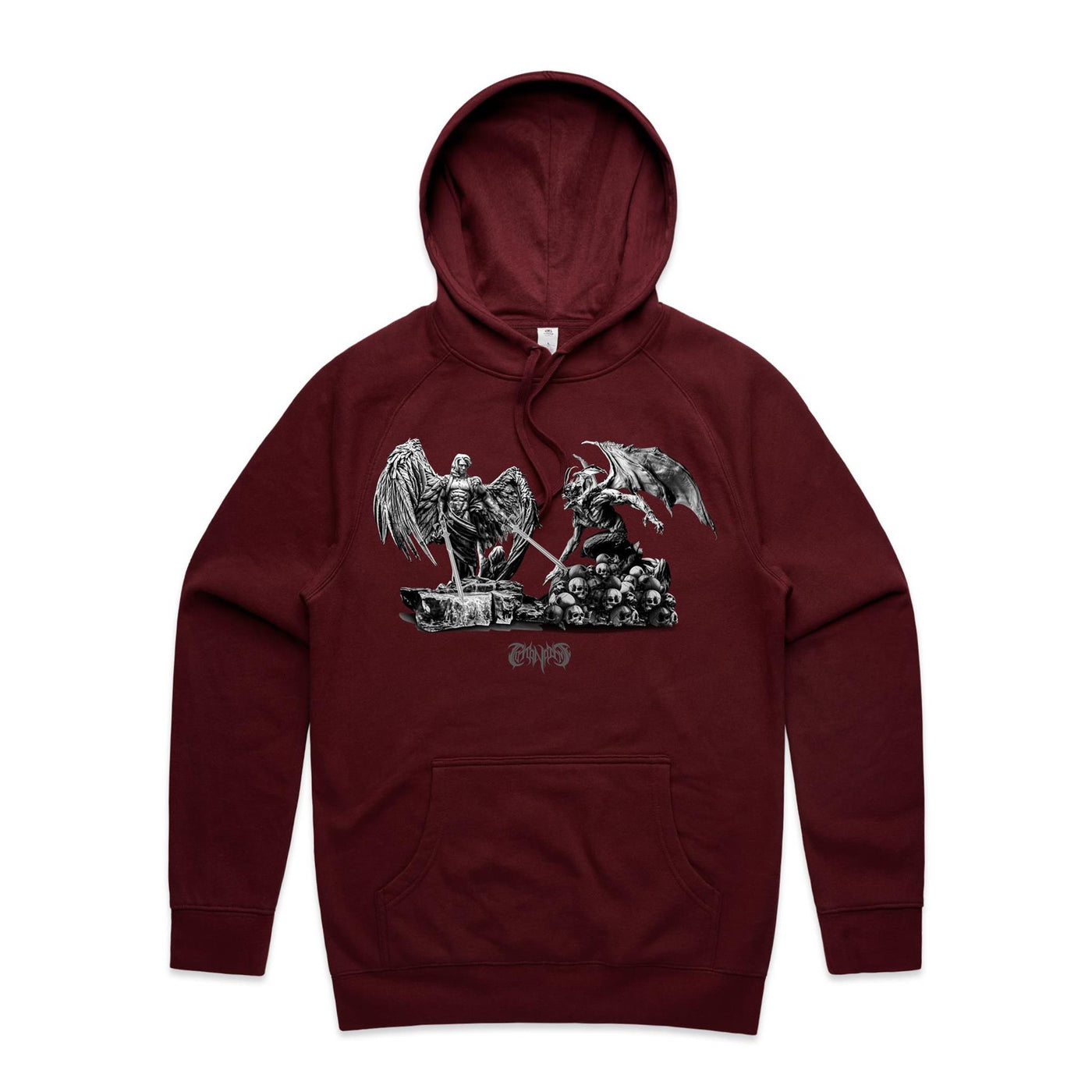 ANGELS & DEMONS - Mens Pocket Hoodie - FRONT PRINT