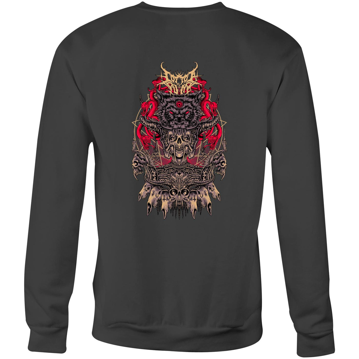 ALMOST HUMAN - Mens Sweatshirt - BACK PRINT